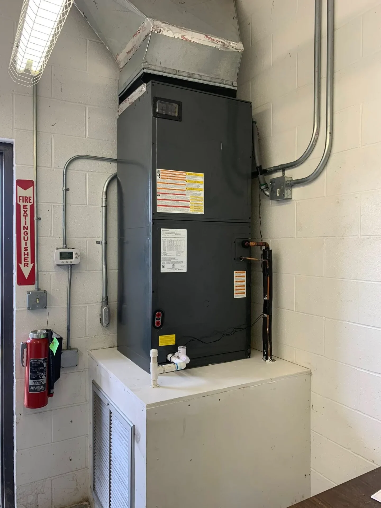 Gas furnace indoor unit serviced by TMAC in Kentwood, LA